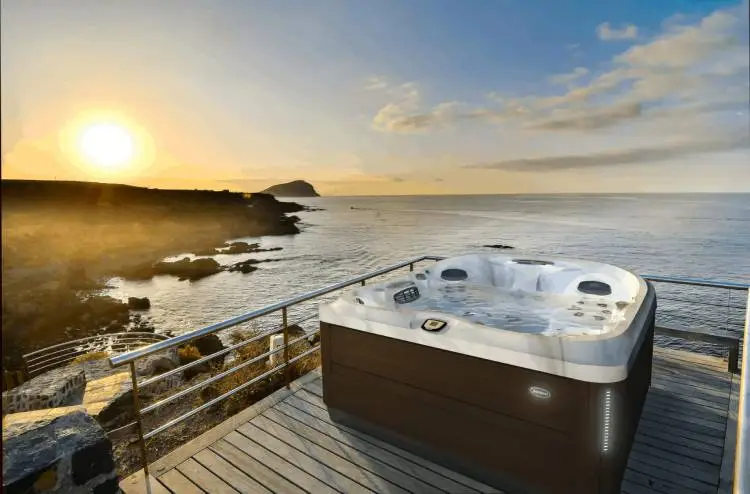 Jacuzzi Hot Tub installation on the beach in Colorado