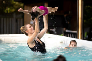 Hydropool swim spa - family fun